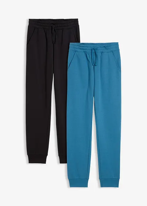 Joggingbroek van een zachte katoenmix (set van 2), bonprix