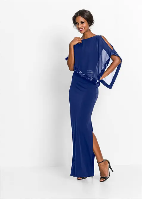 Jersey jurk met pailletten, bonprix