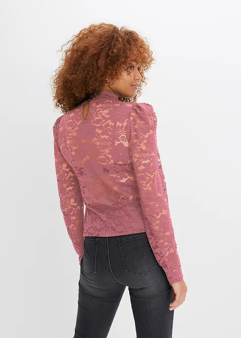 Aansluitend longsleeve met kant, bonprix