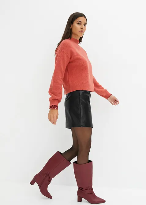 Imitatieleren rok, bonprix