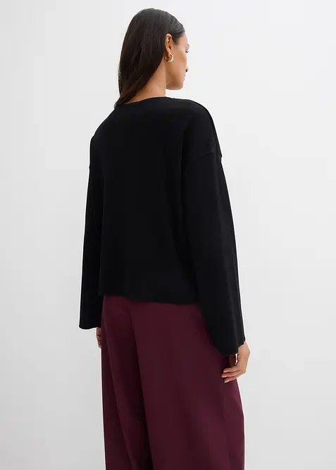 Geribde longsleeve, bonprix