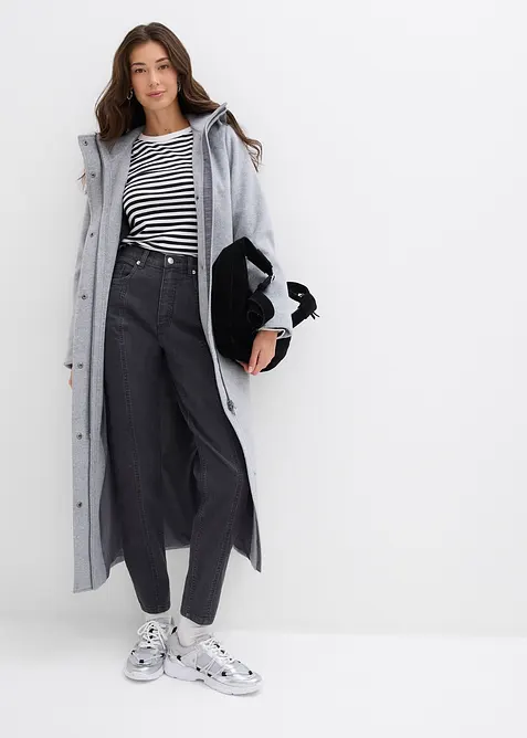 Stretch mom jeans, high waist, bonprix