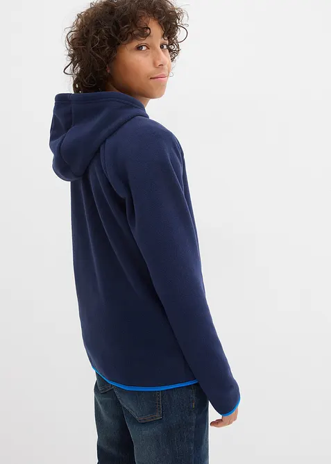 Fleece vest met contrasten, bonprix