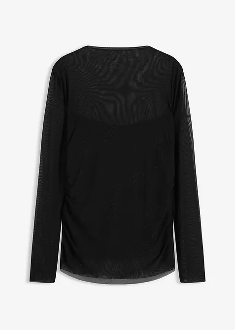 Longsleeve van zacht mesh, bonprix