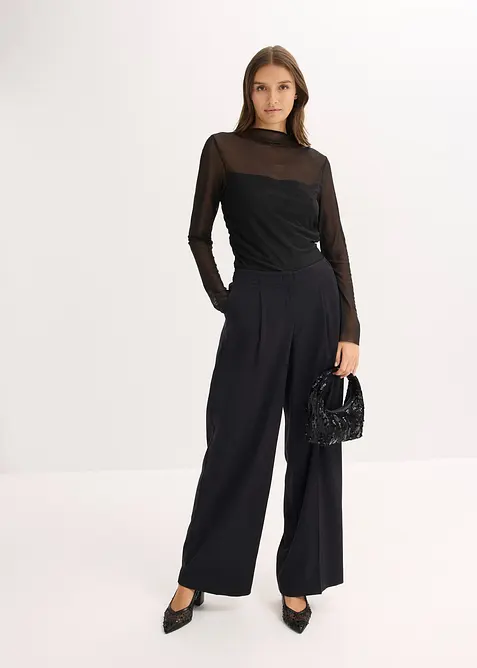 Longsleeve van zacht mesh, bonprix