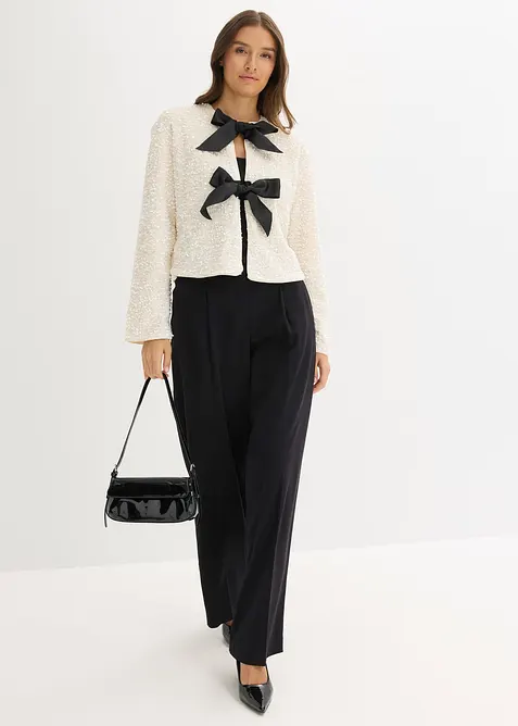 Kort jasje met pailletten, bonprix