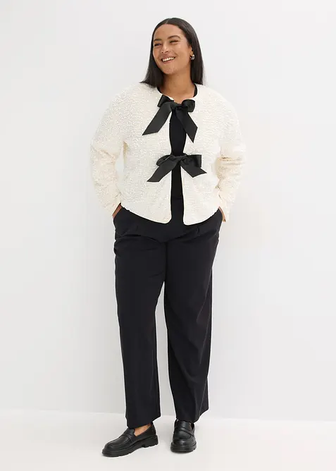 Kort jasje met pailletten, bonprix