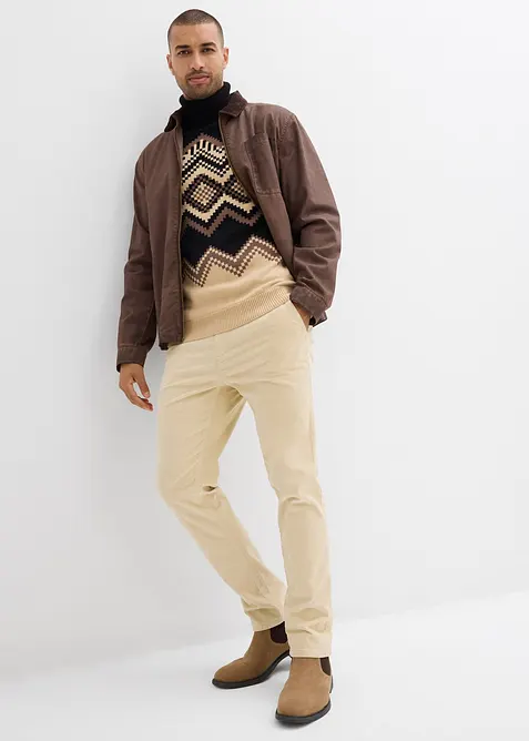 Coltrui met ikat patroon in een zachte katoenmix, bonprix