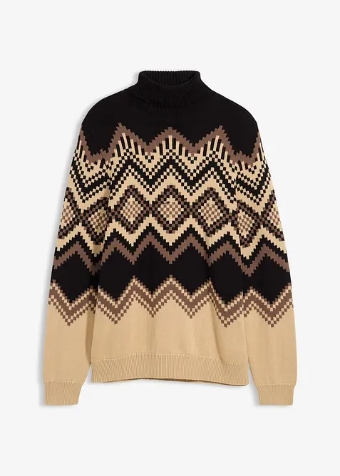 Coltrui met ikat patroon in een zachte katoenmix, bonprix