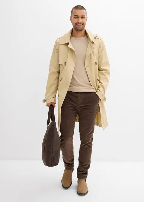 Regular fit thermo corduroy instapbroek met flanellen voering, straight, bonprix