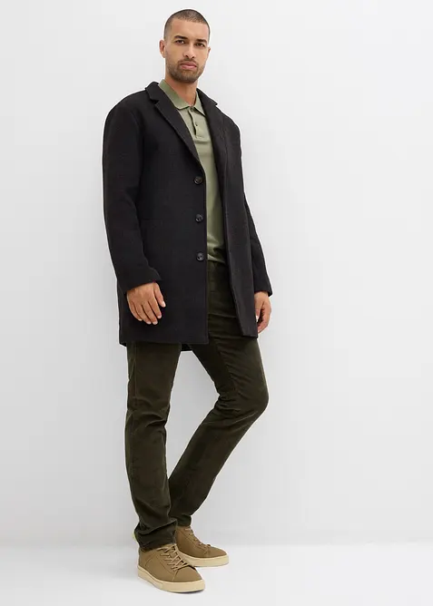 Regular fit thermo corduroy instapbroek met flanellen voering, straight, bonprix