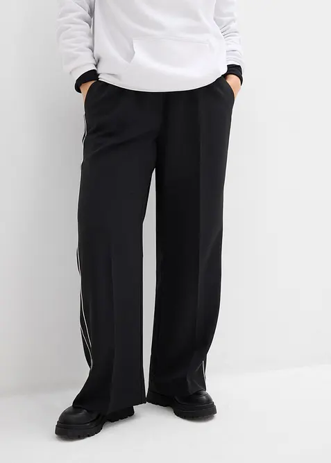 Palazzo broek met sierstreep, bonprix