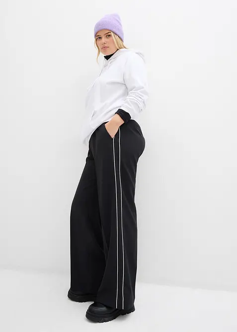 Palazzo broek met sierstreep, bonprix