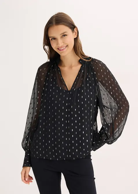 Transparante blouse, bonprix