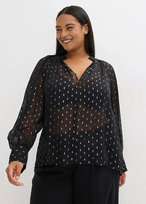 Transparante blouse, bonprix