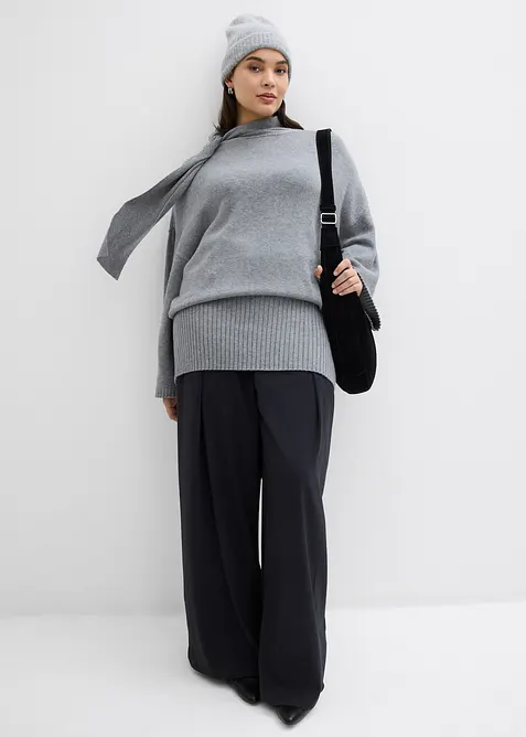 Oversized trui in een zachte viscosemix, bonprix