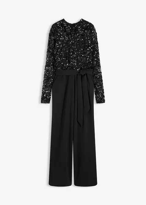 Jumpsuit met geborduurde pailletten, bonprix