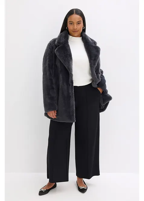 Lang jas van imitatiebont, bonprix