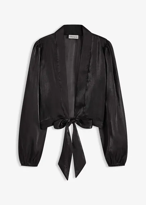 Bolero van fijne tule met strik, bonprix