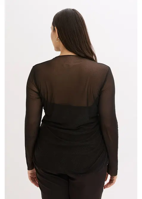 Longsleeve van zacht mesh, bonprix