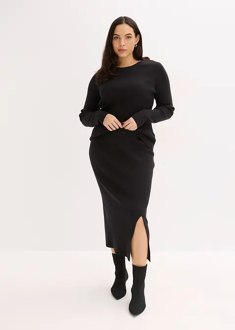 Kokerrok  in een zachte viscosemix, bonprix