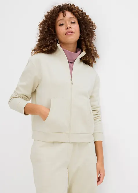 Sweatvest van biologisch katoen, bonprix