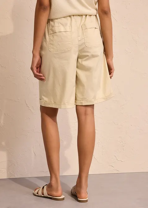 Papertouch bermuda van een katoenmix, bonprix