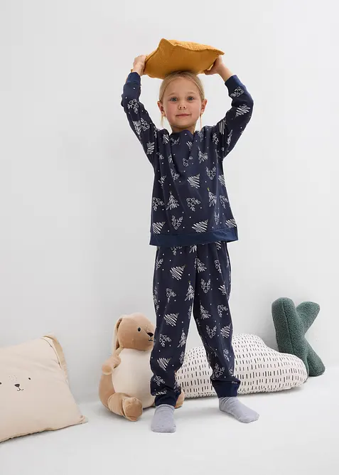 Pyjama van puur biologisch katoen (2-dlg. set), bonprix
