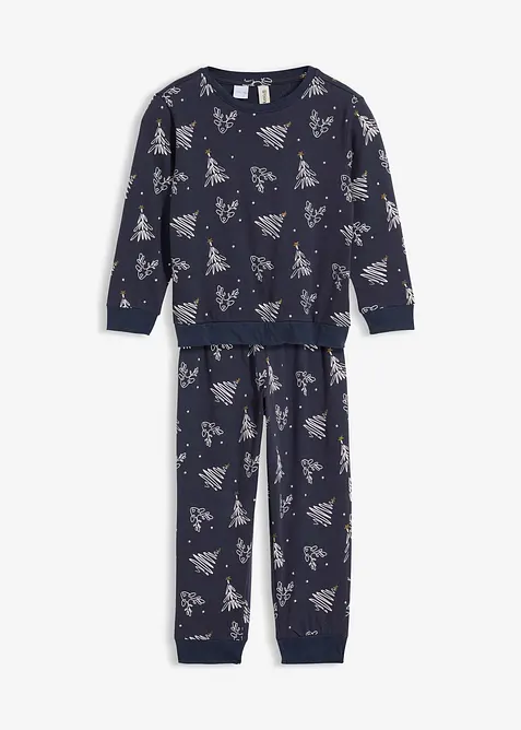 Pyjama van puur biologisch katoen (2-dlg. set), bonprix