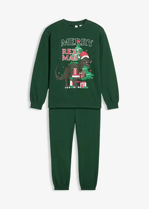 Sweatshirt en joggingbroek van puur katoen (2-dlg. set), bonprix