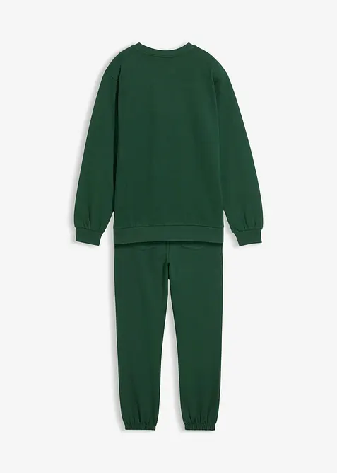 Sweatshirt en joggingbroek van puur katoen (2-dlg. set), bonprix