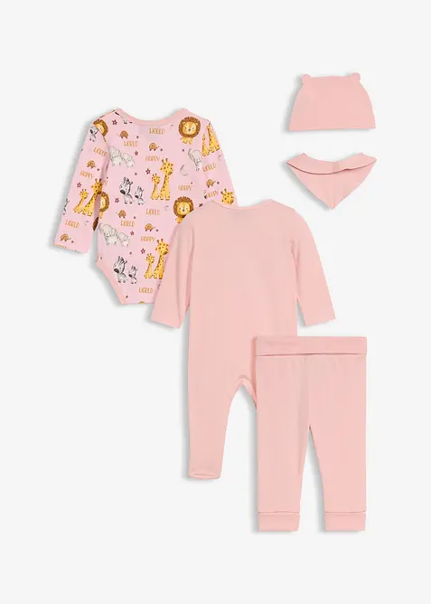 Baby starter set van biologisch katoen (5-dlg. set), bonprix