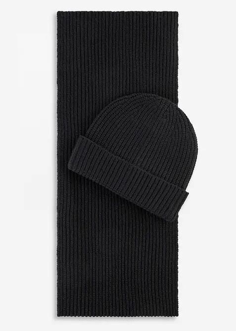 Sjaal en muts (2-dlg.set), bonprix