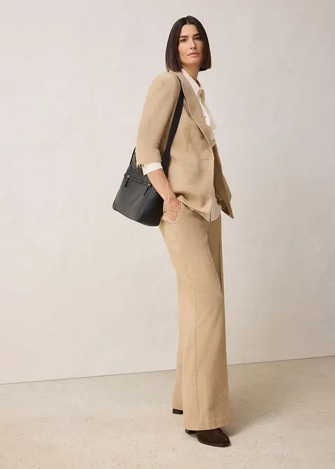 Wollen blazer met visgraatpatroon, bonprix