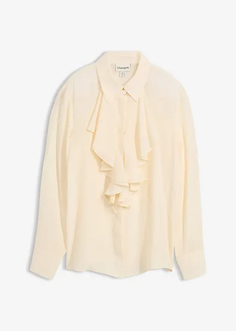 Blouse met zijde, bonprix