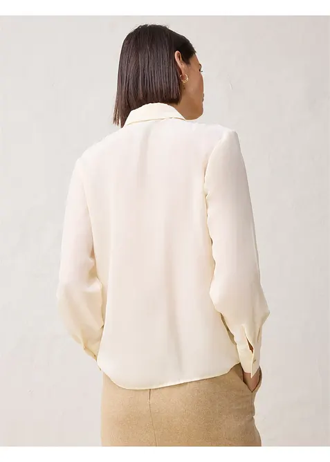 Blouse met zijde, bonprix