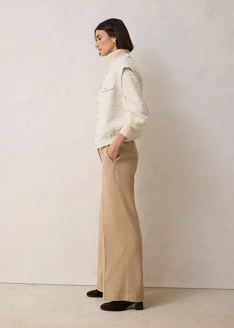 Mouwloze blazer met wol, bonprix