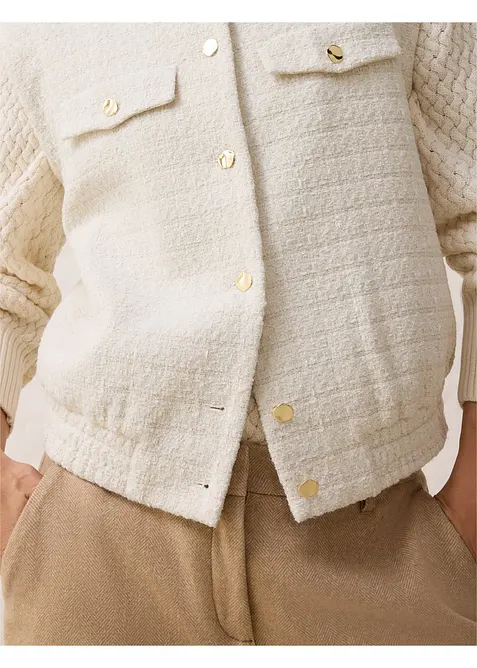 Mouwloze blazer met wol, bonprix