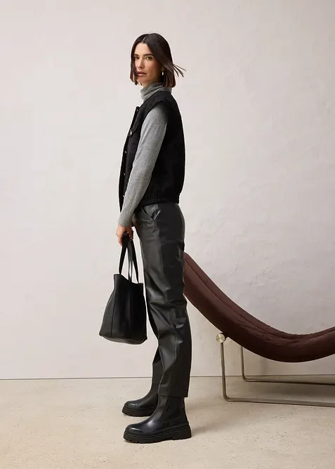 Mouwloze blazer met wol, bonprix