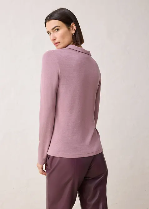 Poloshirt met wol, bonprix