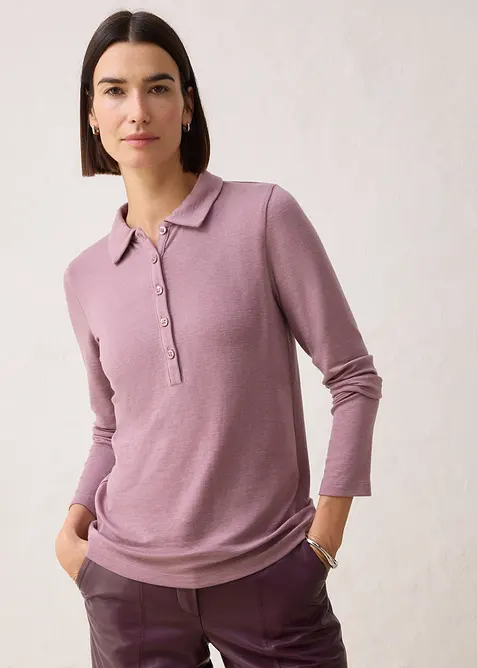 Poloshirt met wol, bonprix