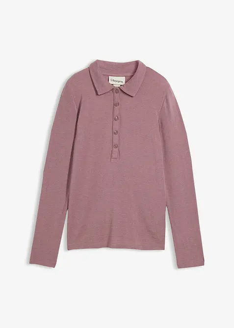 Poloshirt met wol, bonprix