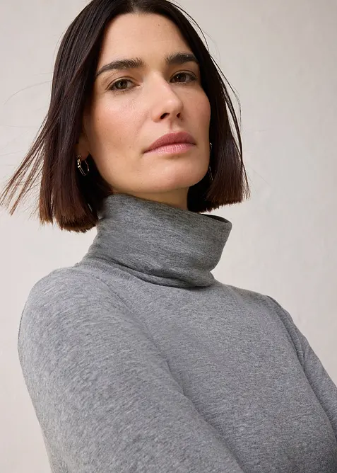 Colshirt met wol, bonprix