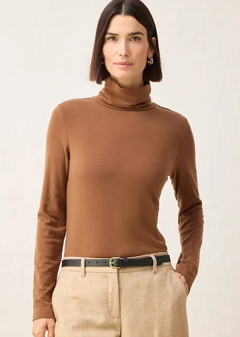 Colshirt met wol, bonprix