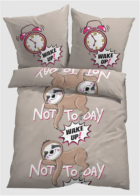 Dekbedovertrek met opschrift, bonprix