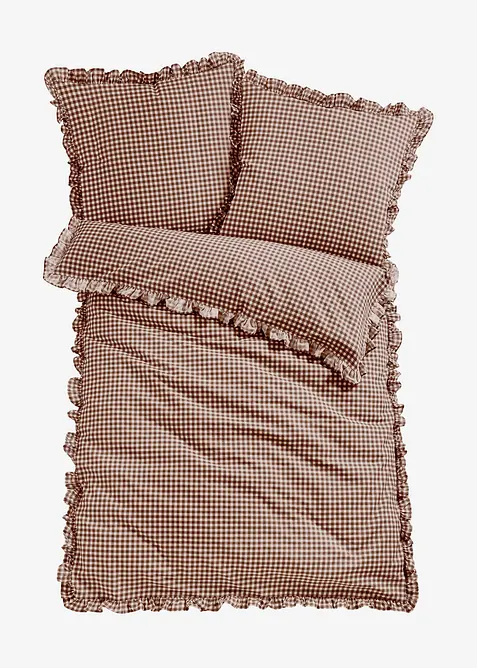 Dekbedovertrek met ruches, bonprix