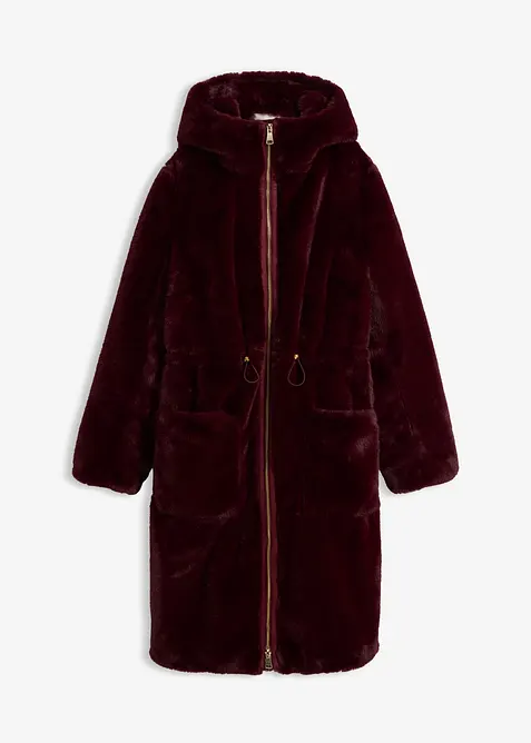 Lange teddy jas, bonprix