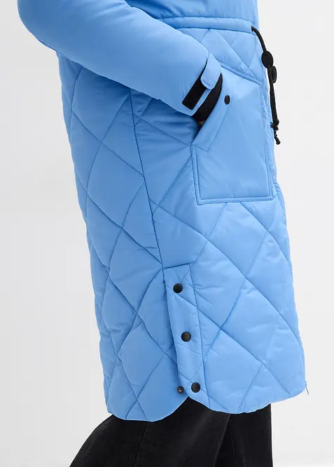 Lange, gewatteerde outdoor jas met reflecterende details, bonprix