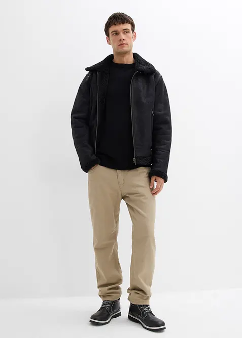 Trui met ronde hals, loose fit, bonprix