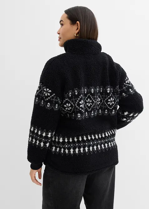 Teddy fleece trui, bonprix